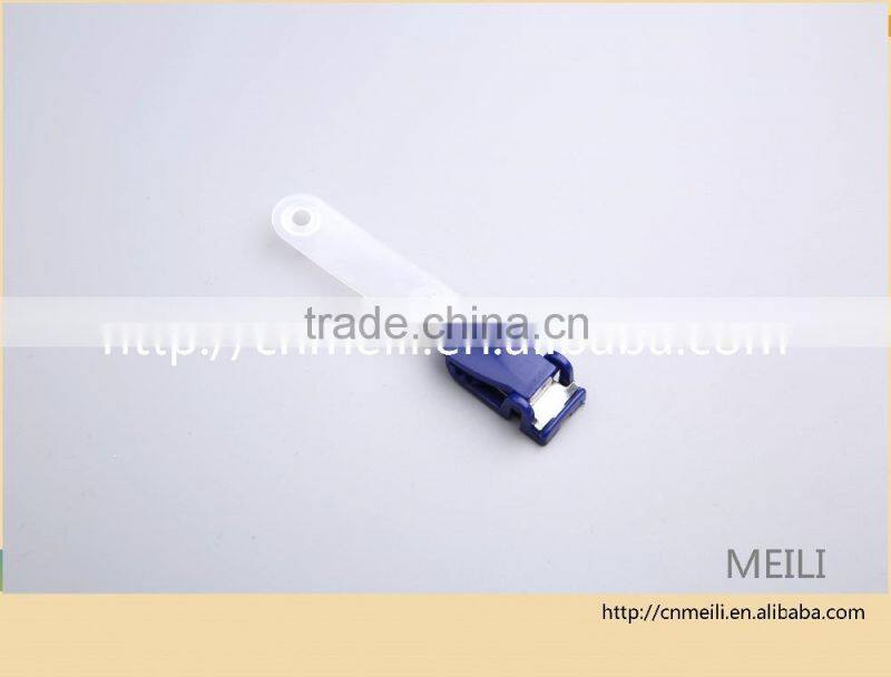 promotional clip with plastic strap