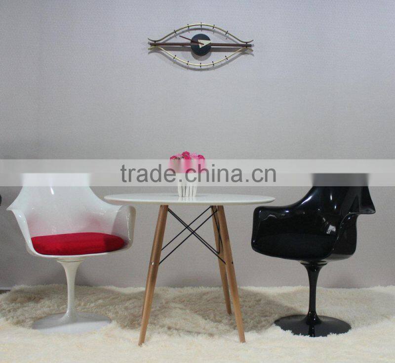 Commercial furniture ABS shell tulip arm chair bar chair