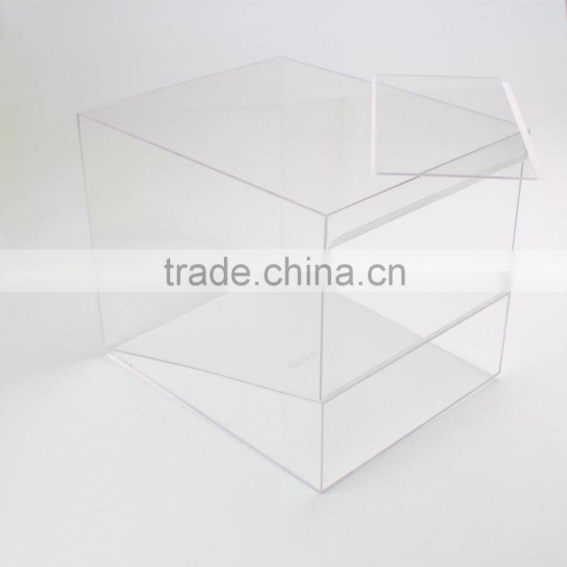 Clear Acrylic Glass Shoe Display Case, acrylic shoe display box