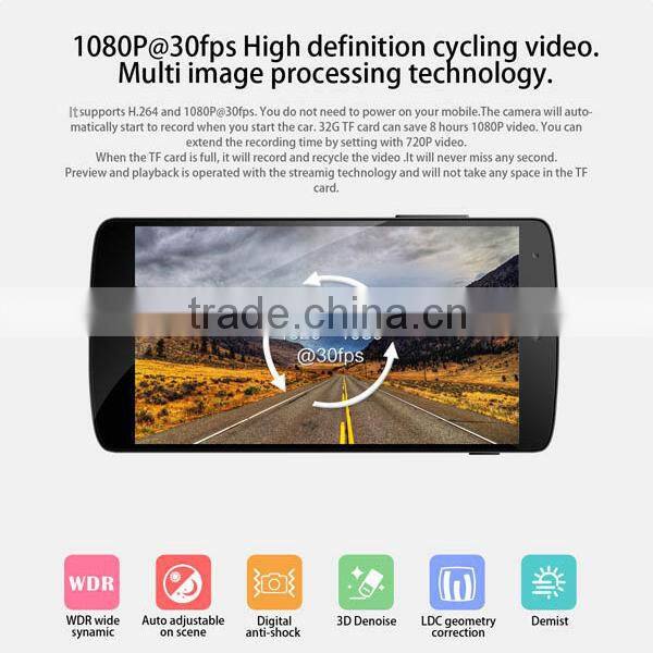 Q6 WiFi Car DVR With App Share Feature and Wonderful Night Vision
