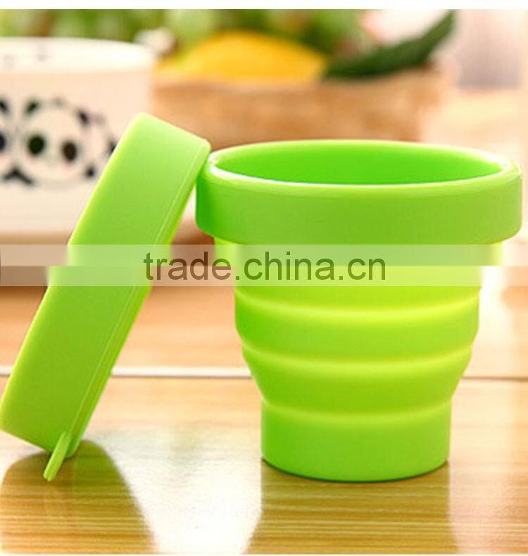 New design customized heat resistance folding silicone cup with great price