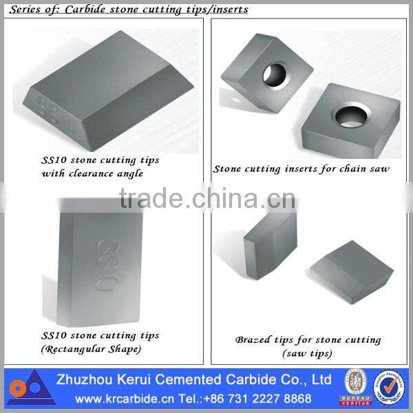 Tungsten Carbide of stone cutting tips