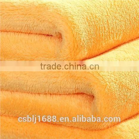 2016 factory direct super soft and strong water absorption fashionable microfiber coral fleece blanket fabric