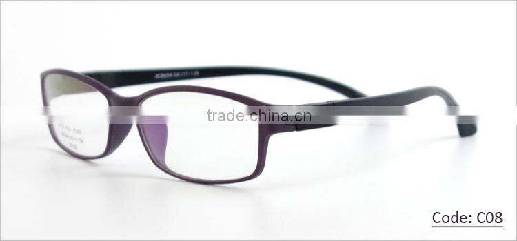 Latest TR90 full rim bright color stylish glasses frames for girls for men with changeable temple