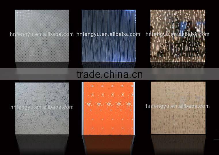 surface film/pvc panel plastic bathroom/pvc ceiling panels outdoor pvc wall pane