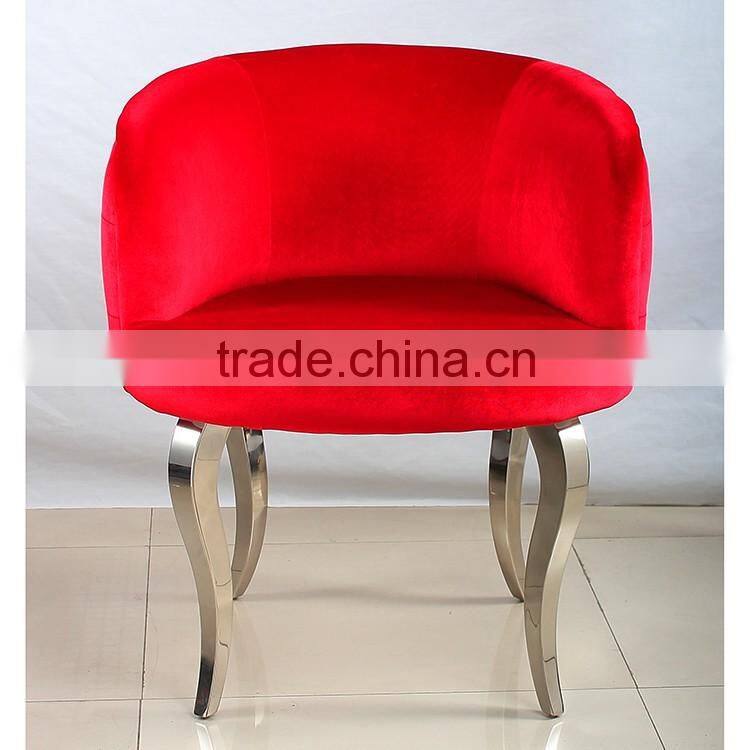 Modern fabric cafe chair and recreational chair