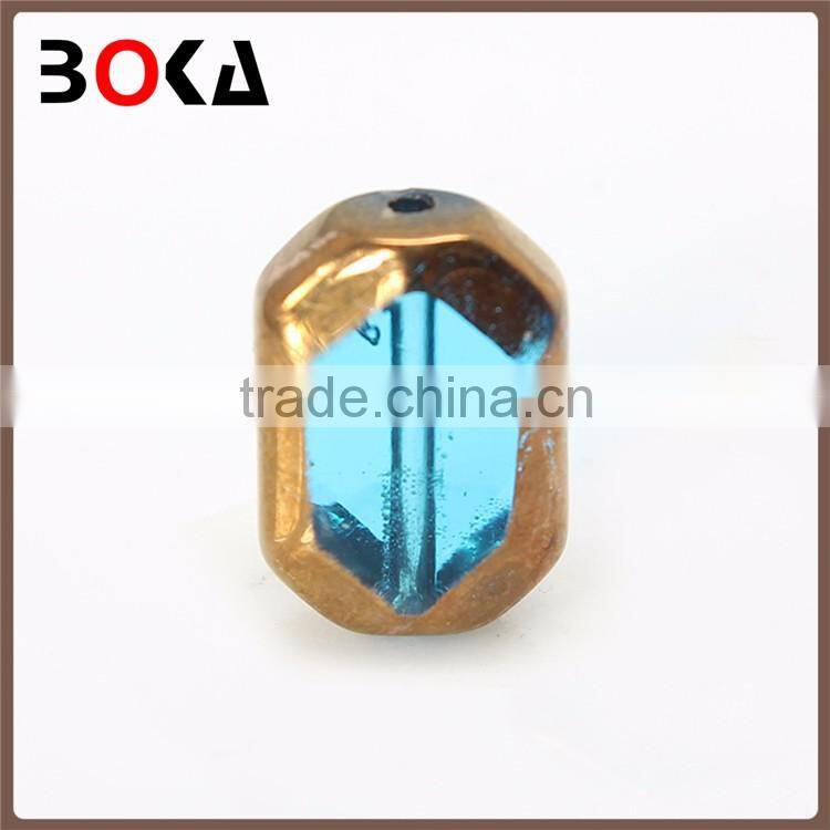 DIY Design New golden border glass beads gemstone crystal glass beads for custom design belt wedding dress