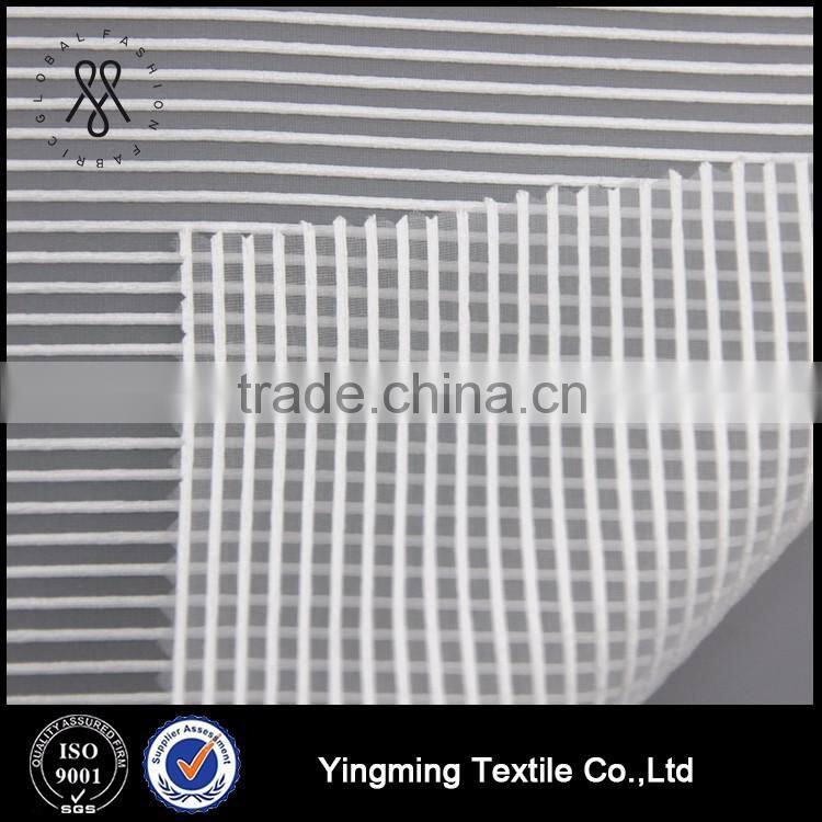 New style 20D*10S 100% Polyester Jacquard Organza Fabric for Women's Fashion Dresses/Blouses/Shirts/Skirts