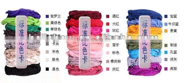 Cheap Voile Polyester Solid Color Lady Scarf