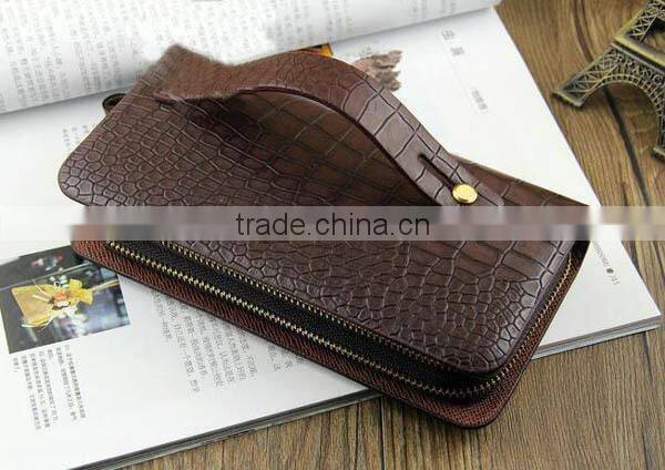 Zipper Purse Fashion Pu leather money clip wallet