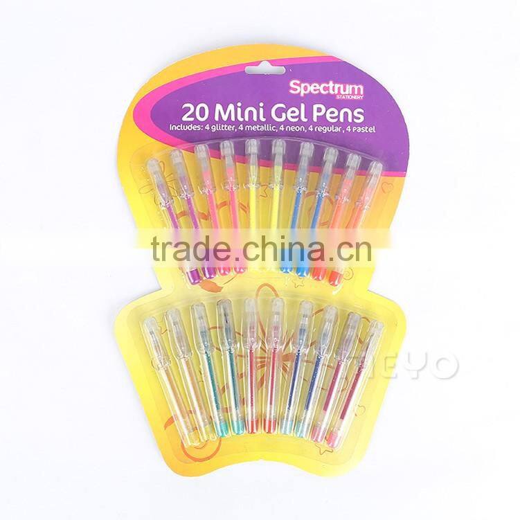 Student butterfly package gel ink pen roller ball plastic ball pen