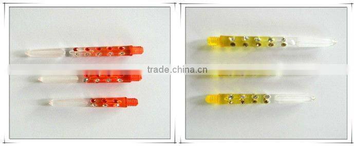 Nylon dart game of bubble dart shafts