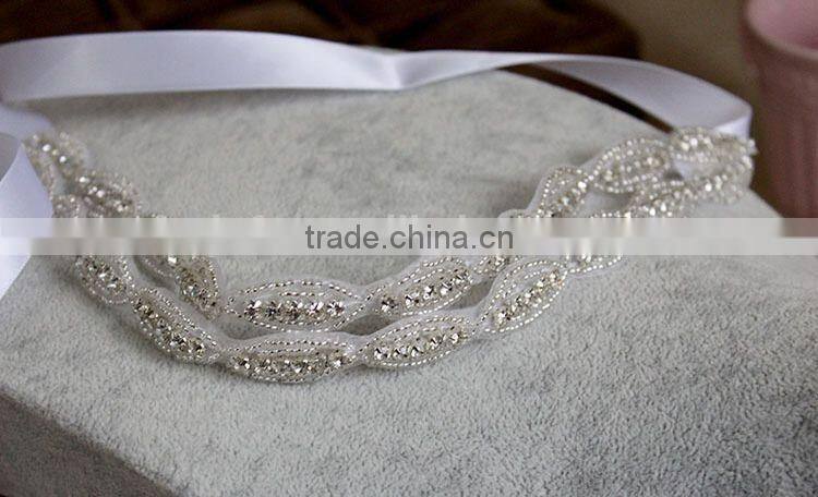 Wedding Romantic Crystal Rhinestone Headband Bride High Quality Hair Jewelry Bridal Vintage Hair Accessories