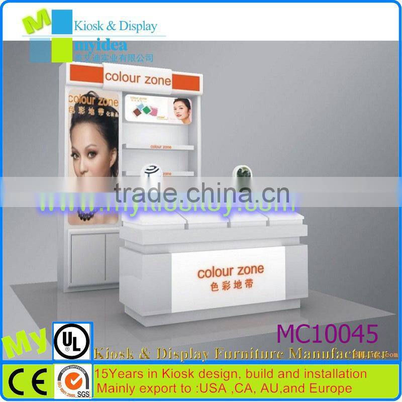 cheap elegant exhibition display showcase stand/Perfume exhibition furniture showcase cabinet