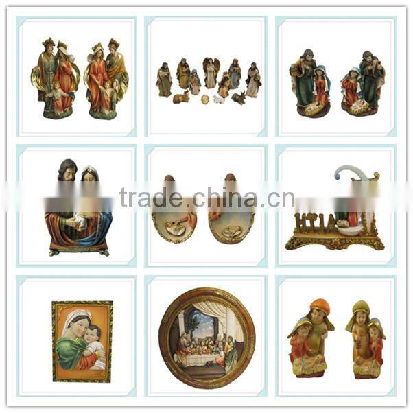 Maria and baby jesus religious polyresin figurine