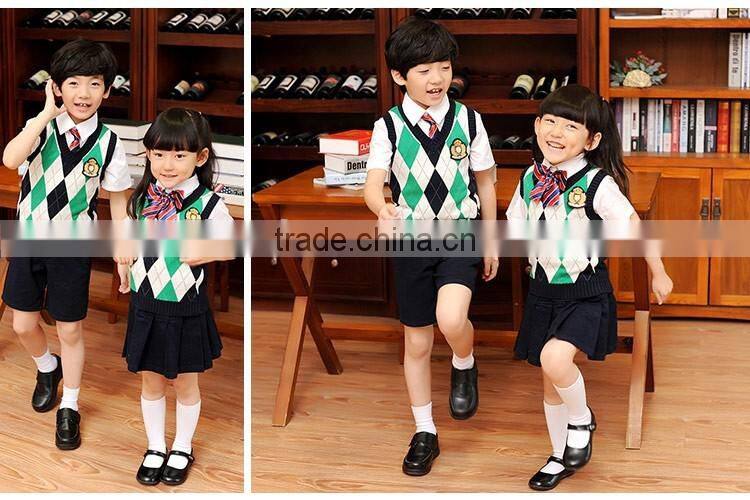 2016 New sweater design kids school uniforms for japanese girls high school uniform wholesale primary school uniform (ulik-012)