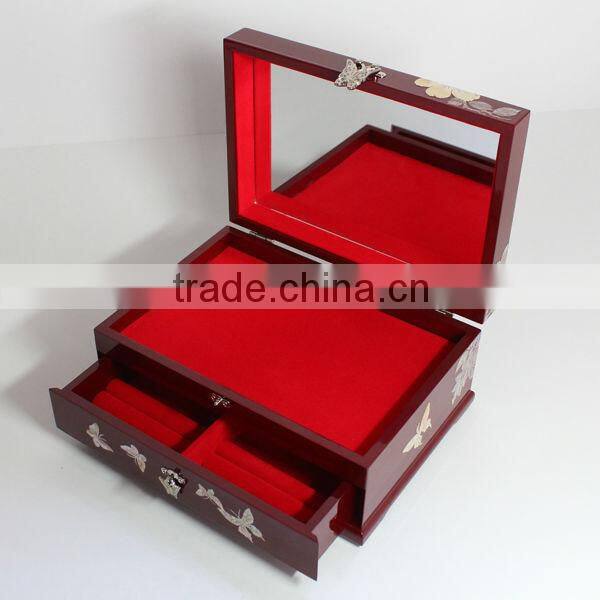 Luxury classical small wooden jewelry boxes wholesale