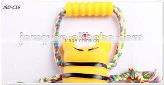 new design honey bee animal shape rubber pet toy for dog
