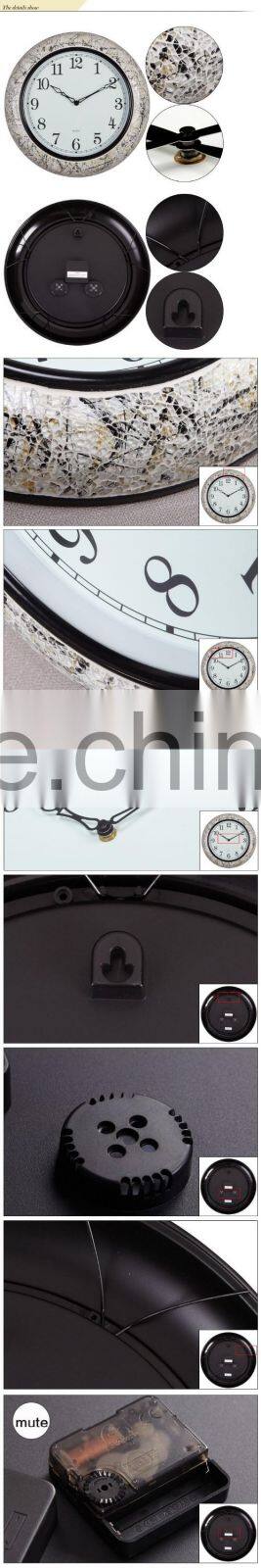 Home Decorative Mosaic Custom Wall Clock