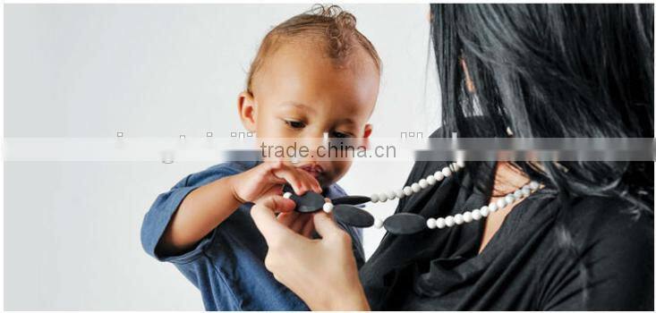 Food Grade Silicone Nursing Teething Necklace Wholesale For Mum And Baby