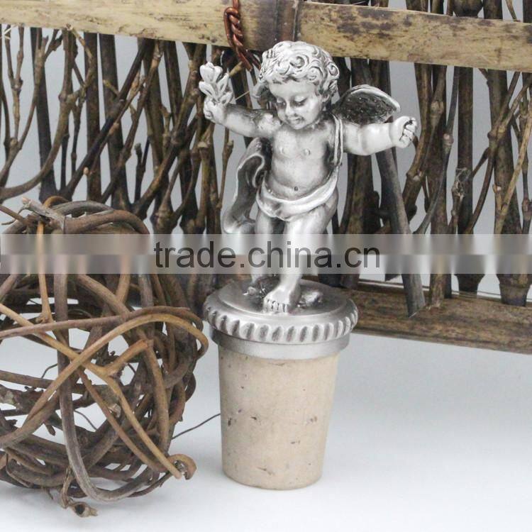 Hot sale metal alloy bat shape wine stoppers