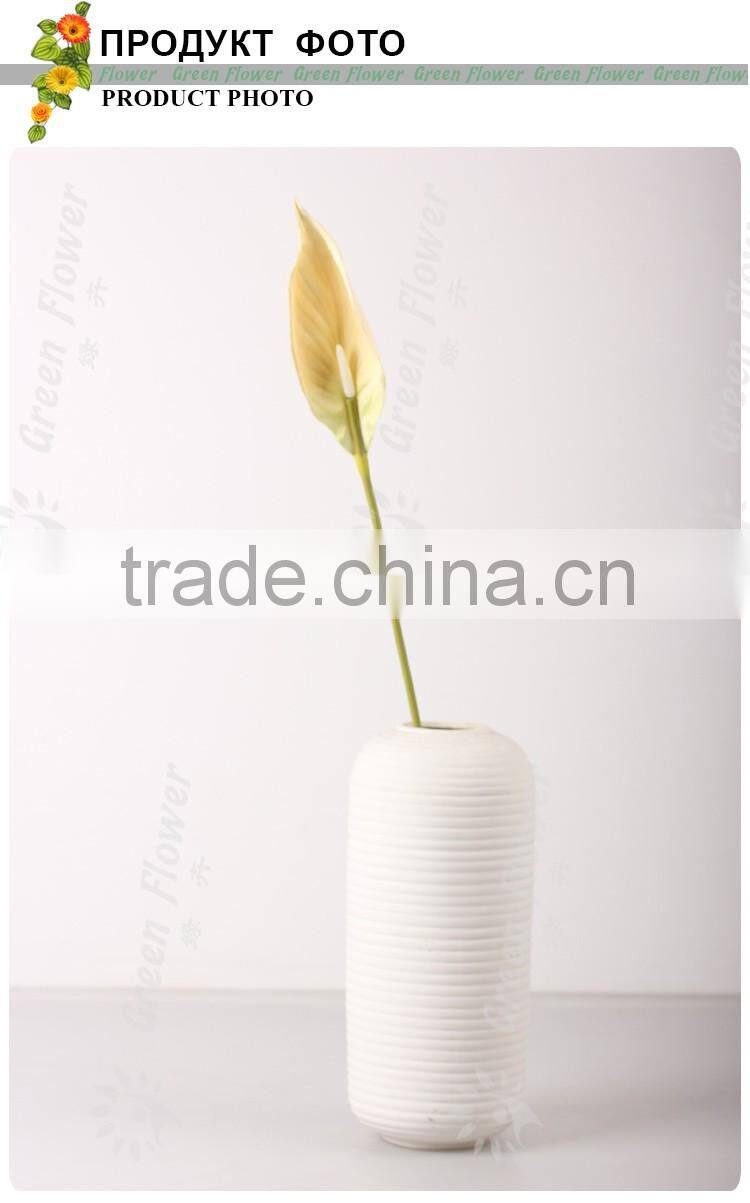 Greenflower 2016 Wholesale Real Touch Latex PU Spathiphyllum China Artificial Flowers Rose for wedding decoration