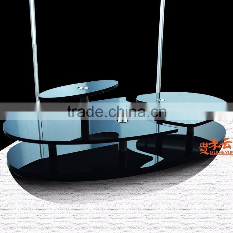 black color Acrylic Cosmetic displays, acrylic makeup organizer