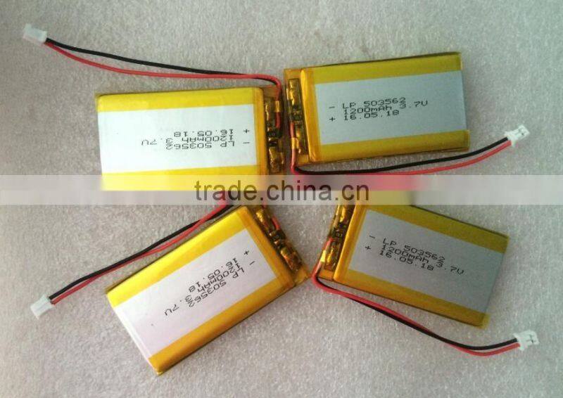 Li ion 3.6v 1200mah battery with connector