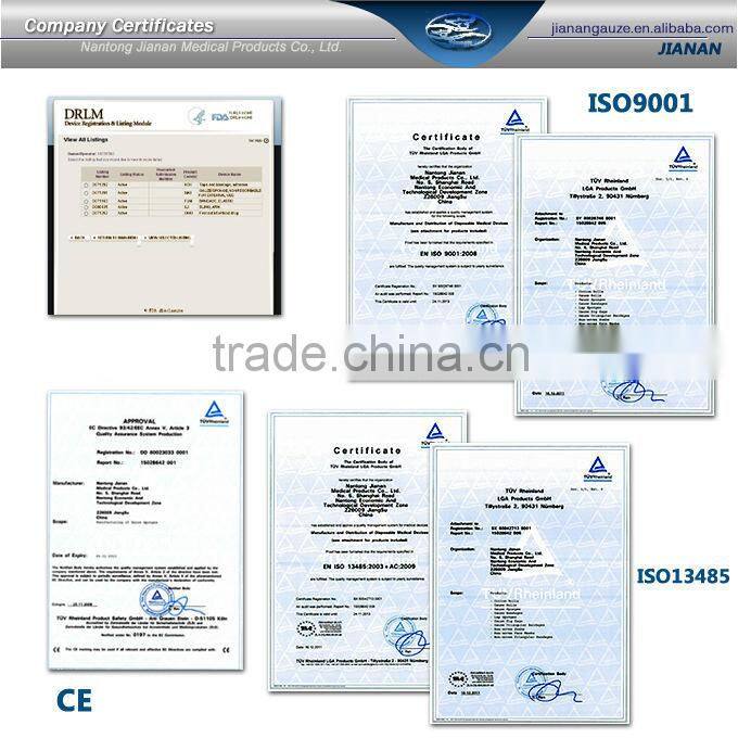 medical absorbent 100% cotton dental roll