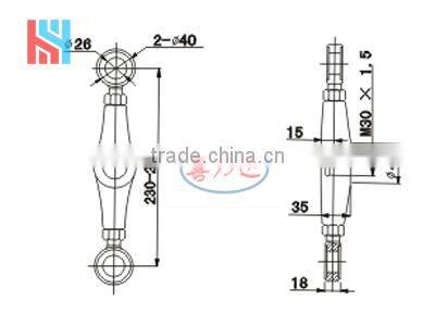 spider 304 316 Stainless steel 250mm linear glass spider