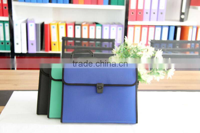 Factory PP expanding bag/expanding file with button closure