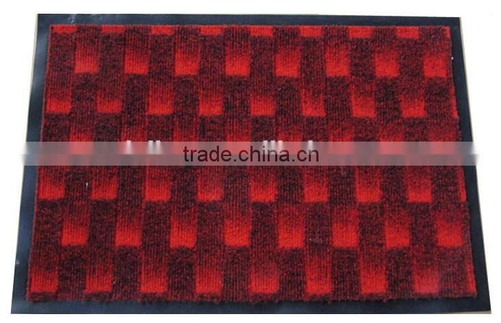 coarse velour jacquard with pvc mat from china