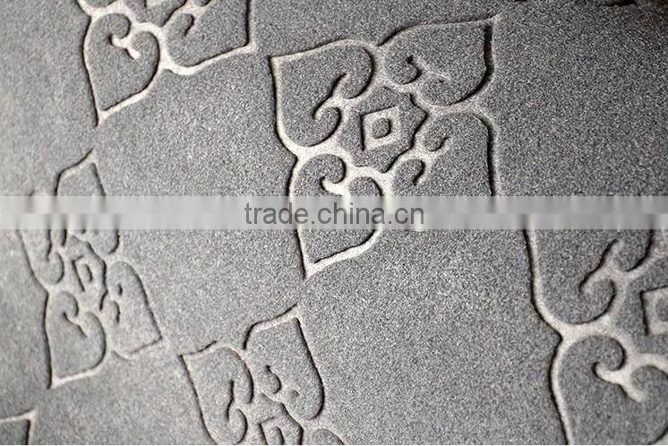 Embossing corridor carpet with PVC