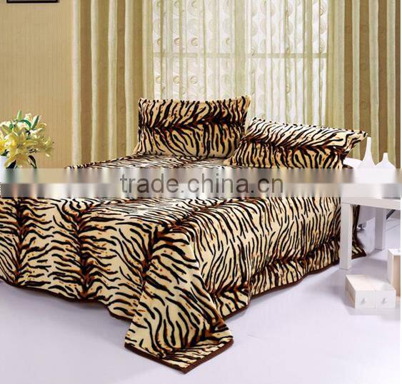 coral fleece Leopard print blankets warm flannel sheets blankets single double fleece blanket Bedclothes bed linings