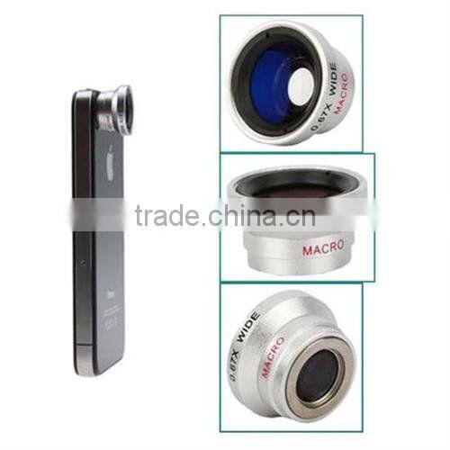 Hot sale!! 0.67x wide angle macro lens for Samsung NOTE II 2