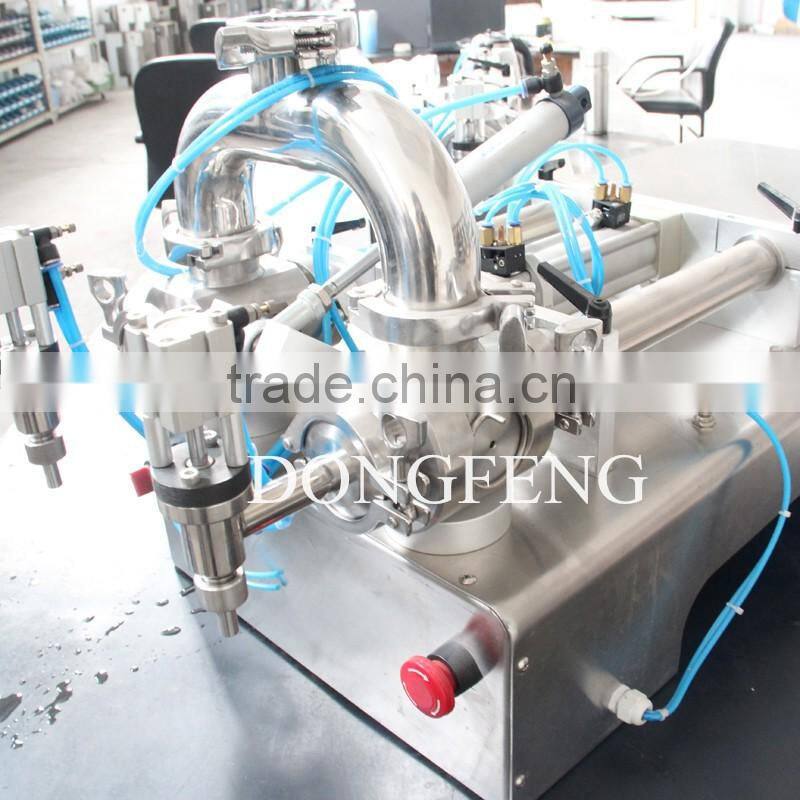 SS304/316 DLF semiautomatic SS304/316 double heads liquid filling machine