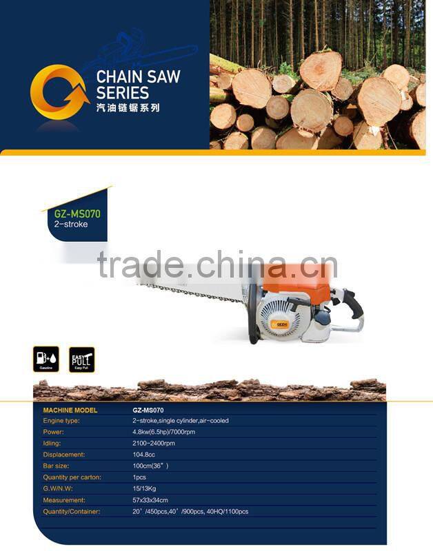 Forest gasoline chainsaw 2 stroke 45cc high quality powerful performance chainsaw GS certification 4500
