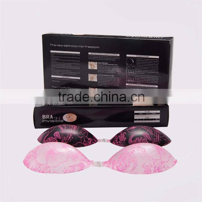 OEM Cheap Sexy Nude Clear Latex Invisible Backless Silicone Cup Bra