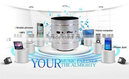 Wholesale party silver bluetooth 2.1 Adin 10w vibrating mini speaker