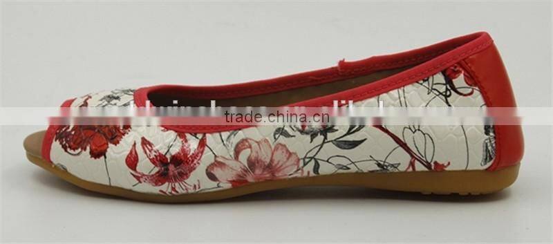 ladies comfortable flat shoe with TPR outsole
