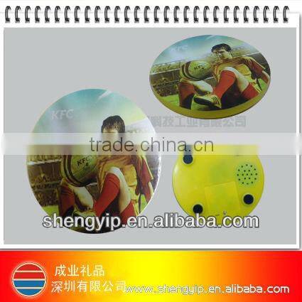 round blue musical cup coasters