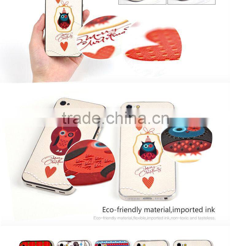 2013 for samsung S4 galaxy 3d skin cover with Christmas theme