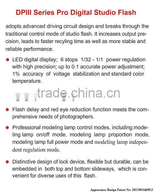 Jinbei DPIII Series Profissional Studio Flash with LED Display, Strobe, Studio Equipment, Photographic Equipment