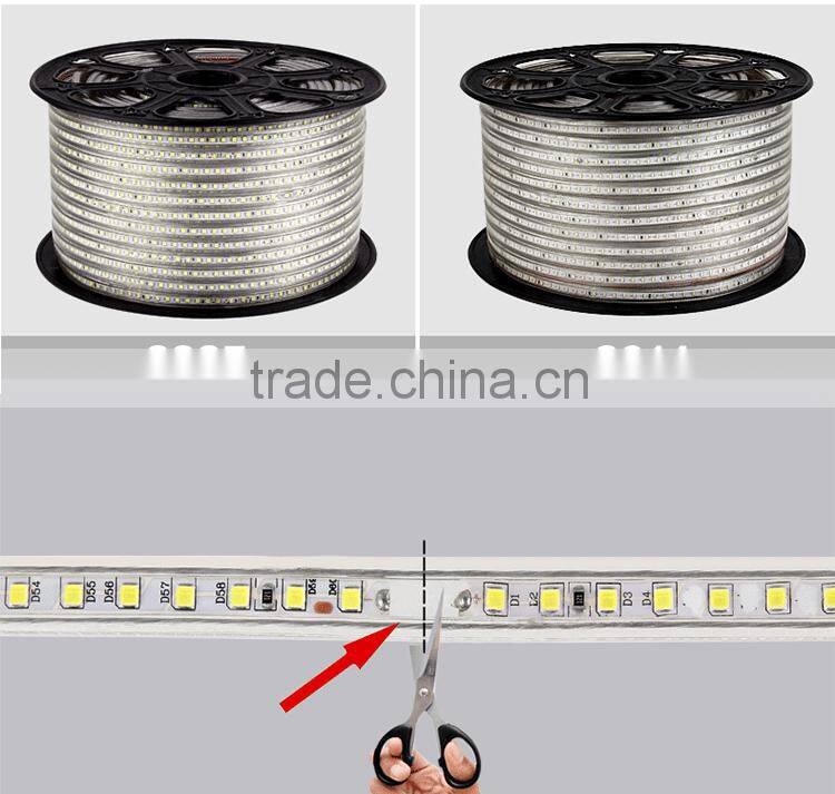 SV 220V IP65 2835Flexible Rope LED Strip WHITE Party Xmas Lamp BLUE 220V2835 156LEDS/M