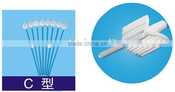 20mm length Medical Cervical Cytology Brush of different colors