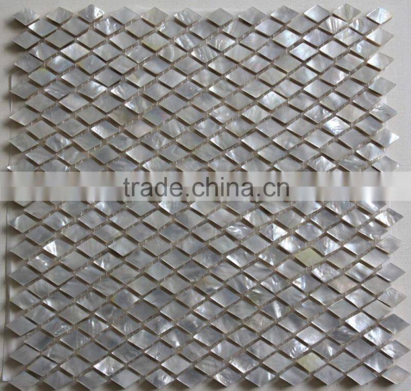 8mm Thickened whitelip mother of pearl mosaic can mix with stone mosaic,glass mosaic,bathroom tile