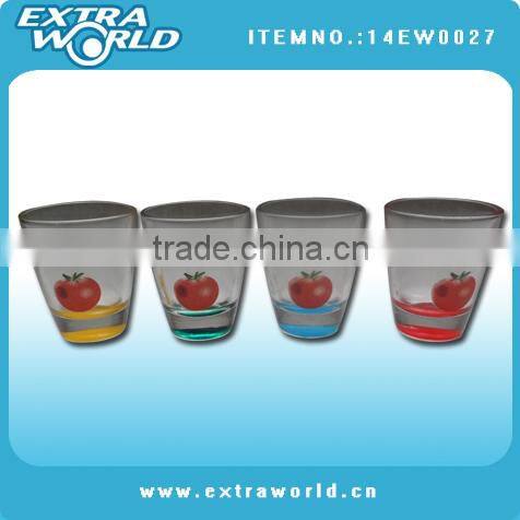 Colorful handpainted cheap shot glasses