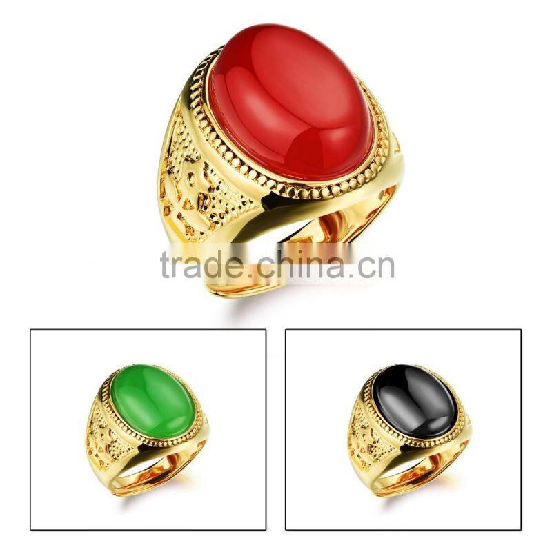 latest gold finger ring designs chinese traditional ring with black stone