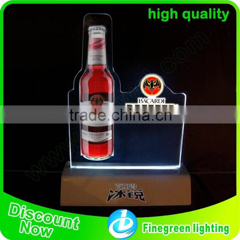 led lighting restaurant menu display stand