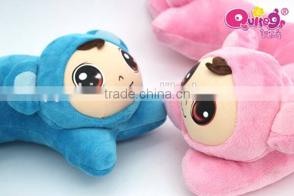 human animal face U shape pillow